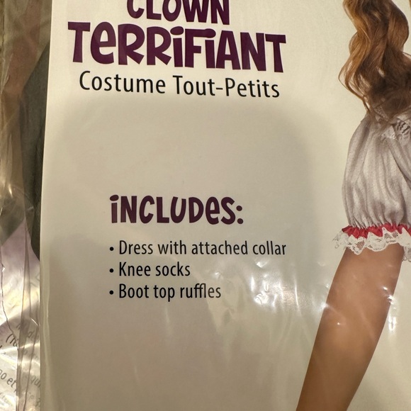 FAST Ship!! Fun World Carnival Creepy Clown Kids Halloween Costume S/L/XL NWT - Picture 6 of 9